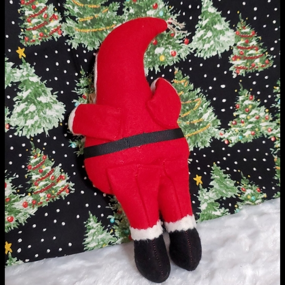 Handmade Santa Claus ornament happy chic country folk style Holiday Christmas - Picture 3 of 5